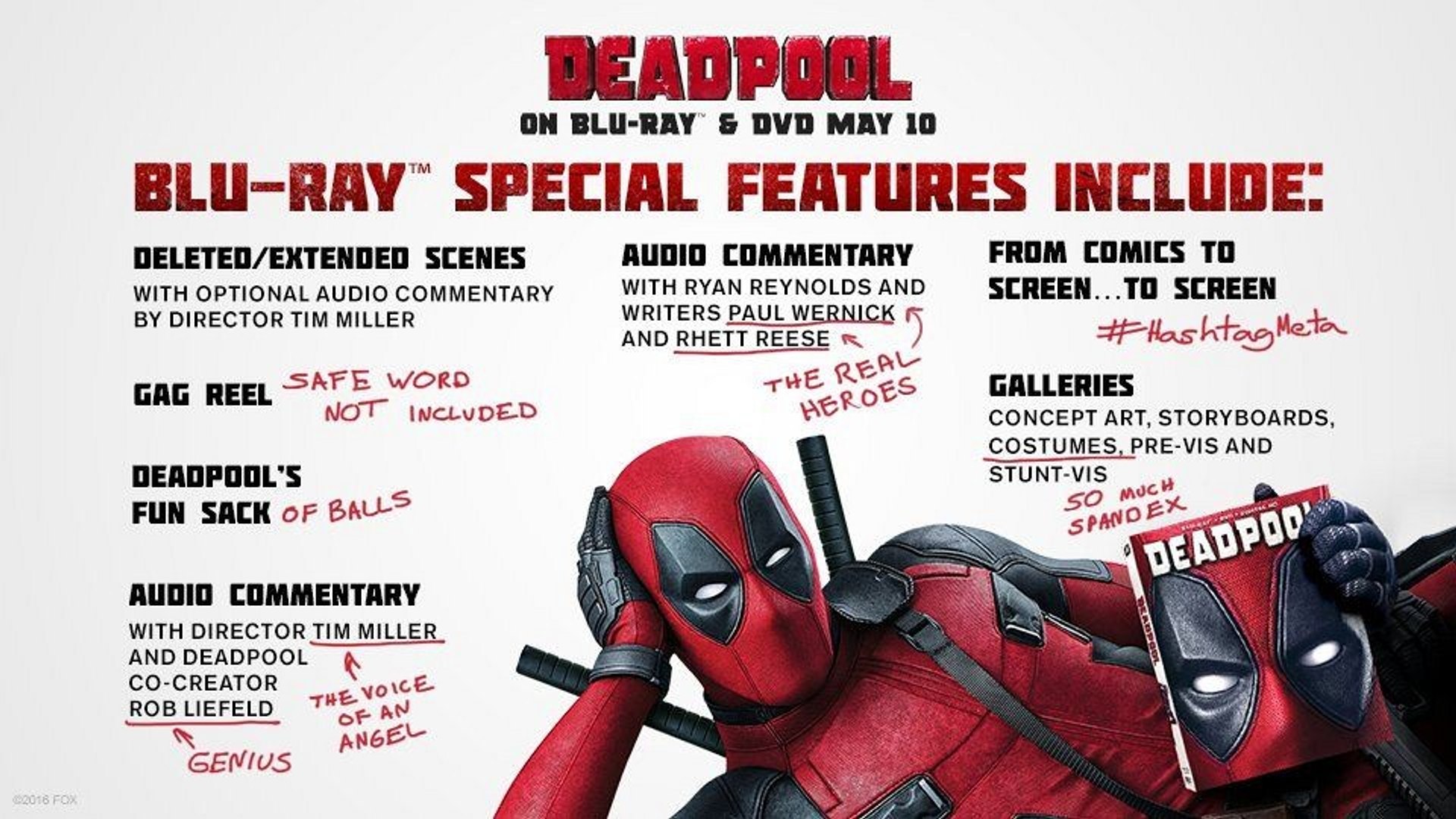 Deadpool nous promet du lourd pour sa sortie en DVD / Blu-Ray - Vidéo  Dailymotion