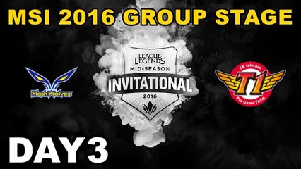 (LOL)FW vs SKT Highlight (MSI 2016 季中邀請賽)Day3