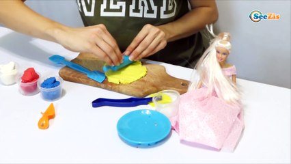 ✔ Кукла Барби и девушка Юля готовят пиццу. Видео для детей / Disney Barbie Doll and Julia cook pizza