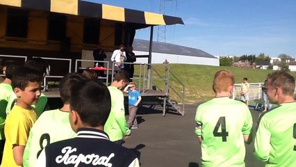 Les champions sur l'estrade .U14/15 Bac Sailly