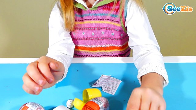 ✔ Девочка Маша открывает Шоколадные Яйца с Сюрпризом / Kinder Surprise Eggs ✔