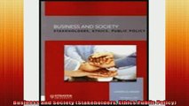 READ book  Business and Society Stakeholders Ethics Public Policy Online Free