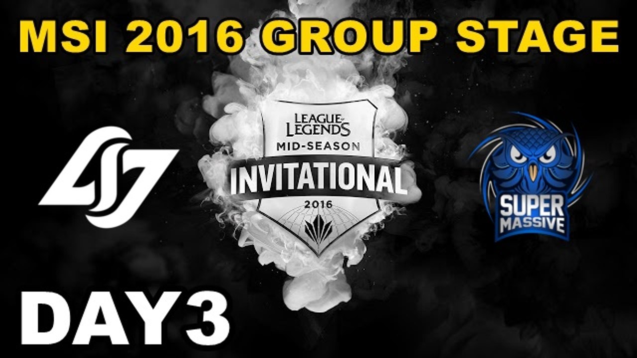 (LOL)CLG vs SUP Highlight (MSI 2016 季中邀請賽)Day3