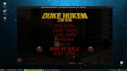 Fisheye demonstration in Duke Nukem 3D