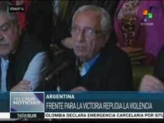 Argentina: FpV repudia hechos violentos ocurridos en la Comuna 4