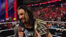 Roman Reigns is confronted by Kevin Owens, AJ Styles, Sami Zayn & Chris Jericho- Raw, Apr. 4,. 2016