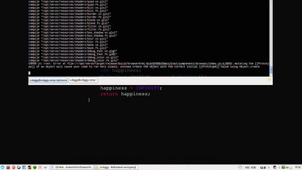 Servo's Browser.html little demonstration in Manjaro