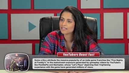 YOUTUBERS REACT TO FIVE NIGHTS AT FREDDYS 4 TRAILER