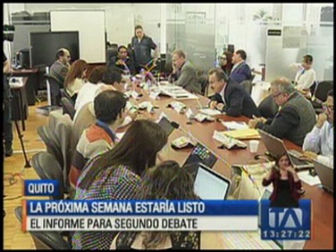 La próxima semana estaría listo el informa para segundo debate de la Ley Solidaria