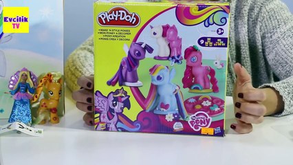 Dev Sürpriz Oyuncak Kutusu 10 : MLP My Little Pony Rainbow Dash Barbie Play Doh - Evcilik