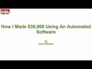 001 Introduction, I Made $30k+