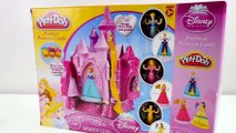 Hermosas Princesas Vestidos Play Doh ♚ Disney Play Doh Cenicienta Rapunzel Bella
