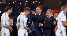 Cristiano Ronaldo Ignores Michel Platini at_the Awards the Club World Cup Ceremony