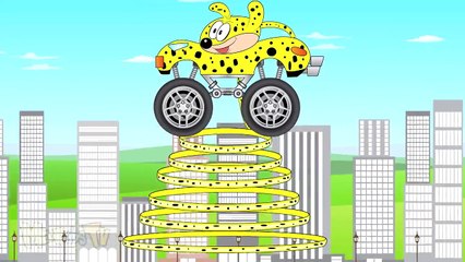 Marsupilami Truck - Monster Trucks For Kids - Marsupilami Cartoon