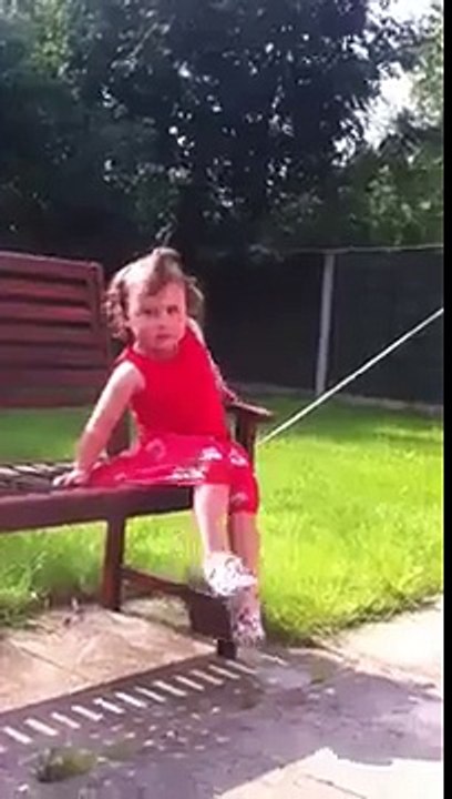 Little girl is brilliant at hide & seek