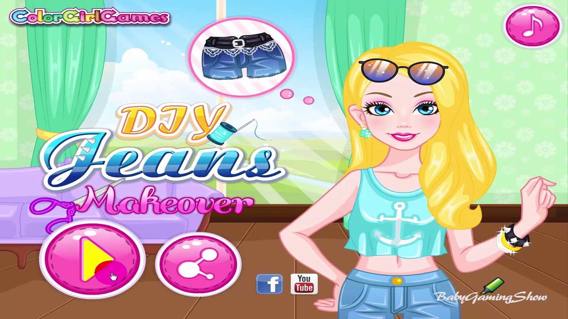 ⁣Barbie DIY Jeans Makeover