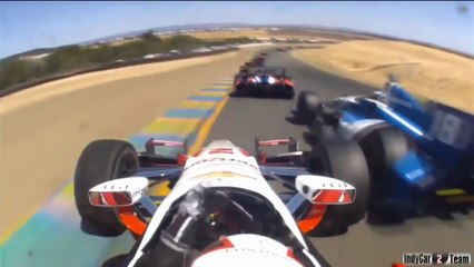 2014 IndyCar GP of Sonoma Juan Pablo Montoya OnBoard Action