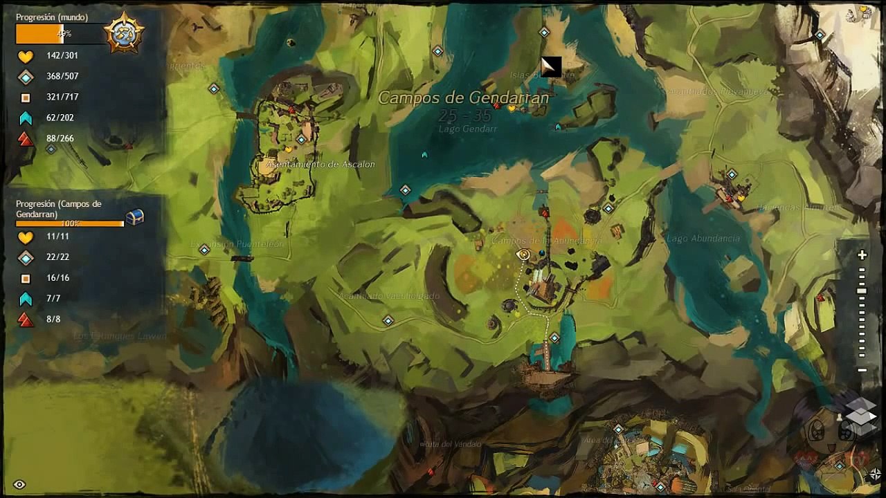 Guild Wars 2: Campos de Gendarran Campos de la abundancia Nuez Moscada Limón Comino Apio