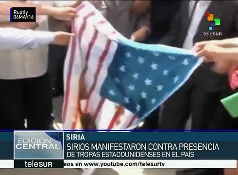 Sirios rechazan presencia de tropas de EE.UU. en su país