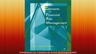 READ book  Elements of Financial Risk Management  BOOK ONLINE