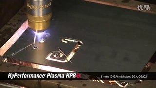 Hypertherm plasma HPRXD 3mm steel cutting videos