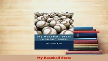 PDF  My Baseball Stats Read Online