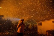 Fort McMurray Fire Canada Fire rains down in  neighbourhood during escape 2016