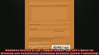 Free PDF Downlaod  Business Secrets of the Trappist Monks One CEOs Quest for Meaning and Authenticity  FREE BOOOK ONLINE