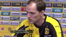 Thomas Tuchel zu Pierre-Emerick Aubameyang und Ilkay G_ndogan Borussia Dortmund - VfL Wolfsburg