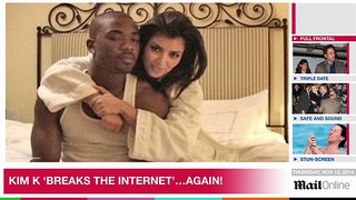 Kim Kardashian 'breaks the internet' with her derriere _ Daily Mail Online