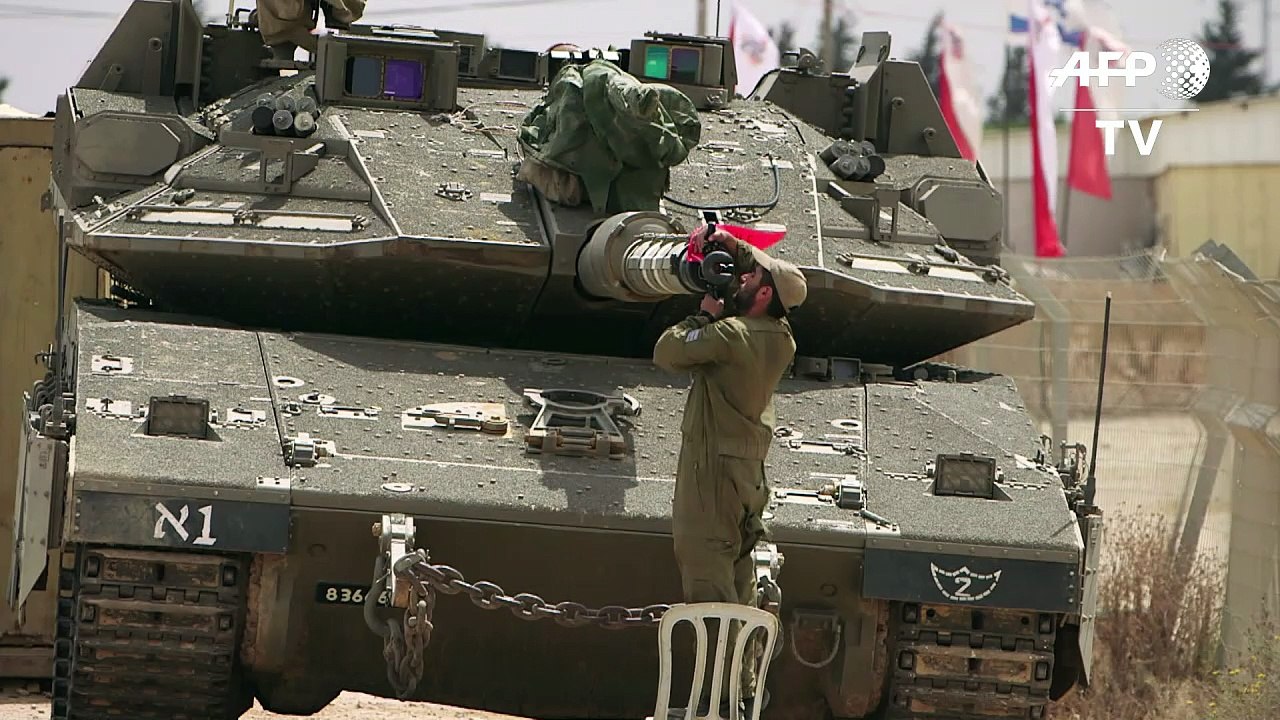 Israeli tanks patrol Gaza border amid high tensions