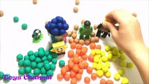 Learn Colors Bubble Gum Surprise Toys Peppa Pig SpongeBob SquarePants Kung Fu Panda Shopkins