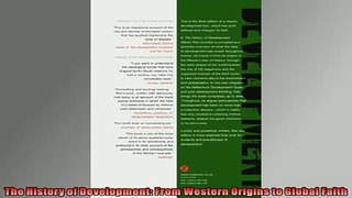 FAVORIT BOOK   The History of Development From Western Origins to Global Faith  FREE BOOOK ONLINE