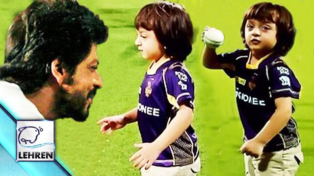 Shahrukh Khan With AbRam At IPL Match Latest Photos