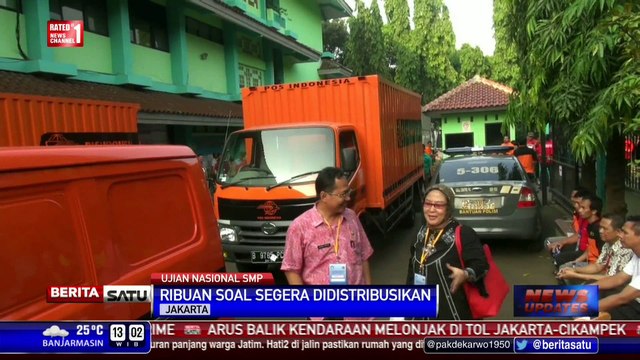 Pendistribusian Soal UN SMP Dipusatkan di SMPN 103 Cijantung