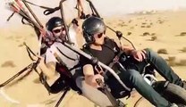 Hamza Ali Abbasi & Bilal Lashari Flying over the skyline of Ras Al Khaimah