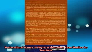 READ book  Sociocultural Issues in Physical Education Case Studies for Teachers Full Free