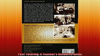 READ book  Peer Tutoring A Teachers Resource Guide Full EBook