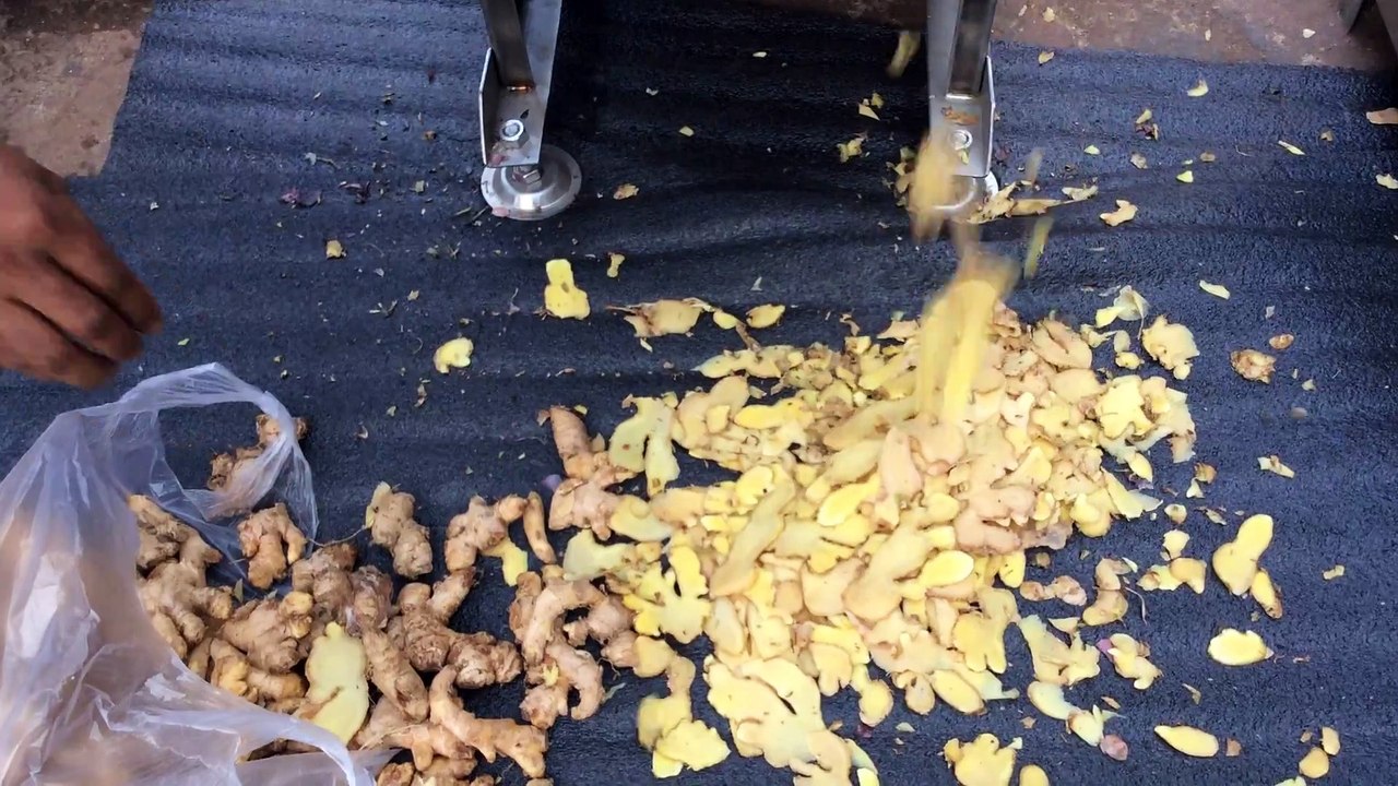 máy cắt sợi củ gừng, máy bào lát gừng, máy cắt sợi củ quả tự động FC503