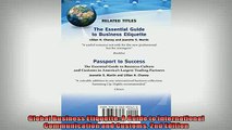 READ THE NEW BOOK   Global Business Etiquette A Guide to International Communication and Customs 2nd Edition  FREE BOOOK ONLINE