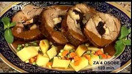 Svinjsko pečenje sa suhim šljjivama - glavno jelo