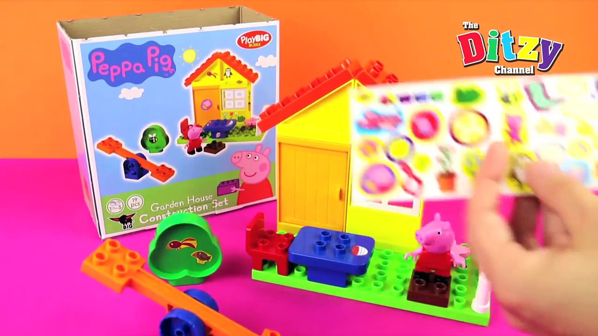 peppa pig garden house construction set