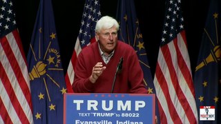 Bobby Knight Speaks at Donald Trump Rally in Evansville, IN (4-28-16)