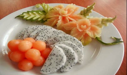 Chuncarve Valentine Orchid Platter - จัดจานผลไม้