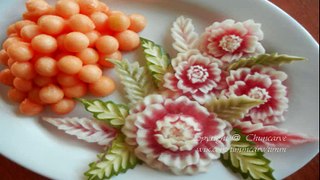 Chuncarve-Peonies Fruit Platter part 1