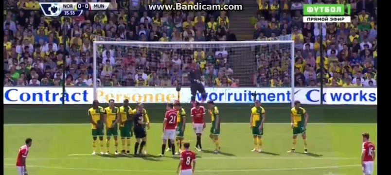 Antonio Valencia Gets RED CARD - Norwich 0-0 Manchester United 07-05-2016