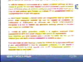 Le FLNC revendique des Actions politiques