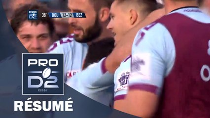 PRO D2 - Résumé Bourgoin-Béziers: 19-22 - J28 - Saison 2015/2016