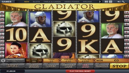 Gladiator ilmainen kasino kolikkopeli Playtech Video Esikatselu