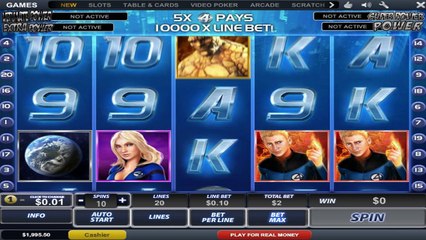 Fantastic Four ilmainen kasino kolikkopeli Playtech Video Esikatselu